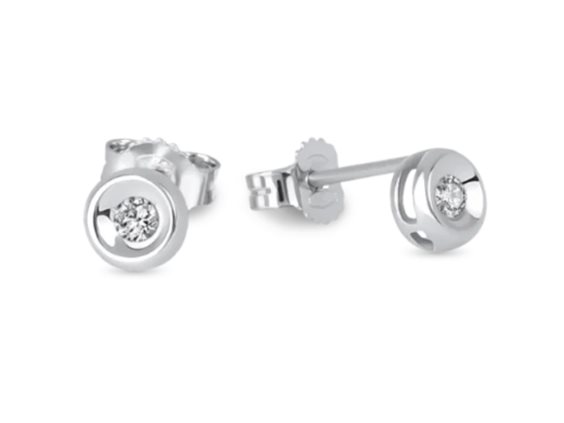 Orecchini Demetra Donna ESSENTIAL in Oro bianco Diamante 0.12 Ct 021.012.W.A3 - 021.012.W.A3